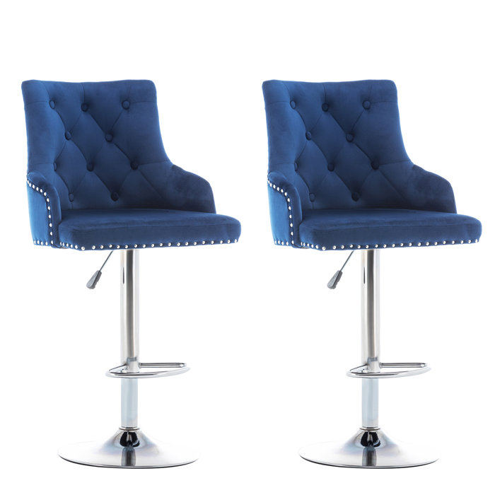 Rosdorf Park Tilford Swivel Adjustable Height Bar Stool & Reviews Wayfair